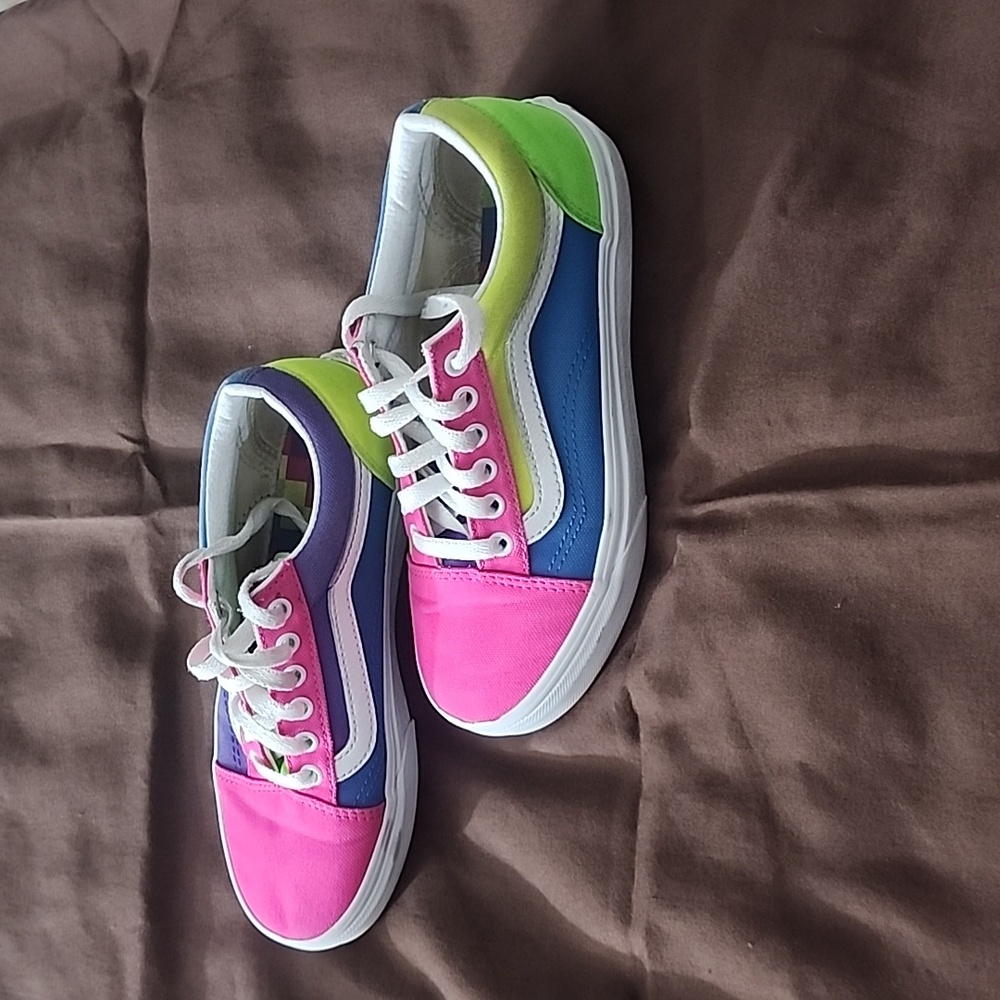 Neon kids vans